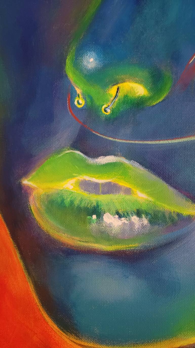 Original Abstract Women Painting by Julie Catona