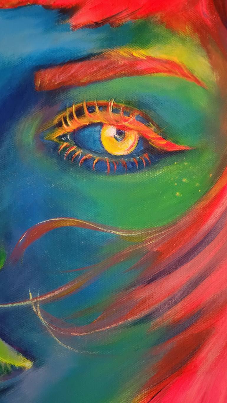 Original Abstract Women Painting by Julie Catona