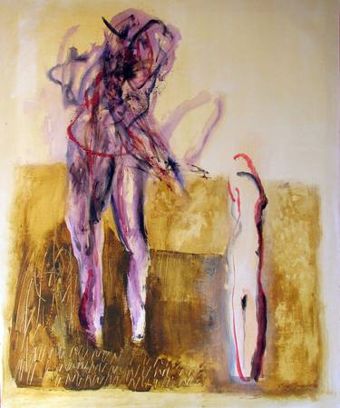 Original Expressionism Nude Paintings by Maia S Oprea