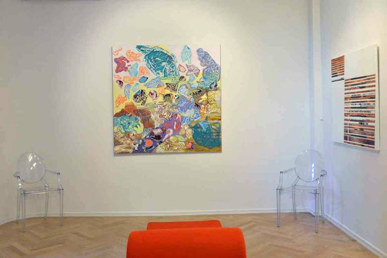 Original Abstract Children Painting by Maia S Oprea