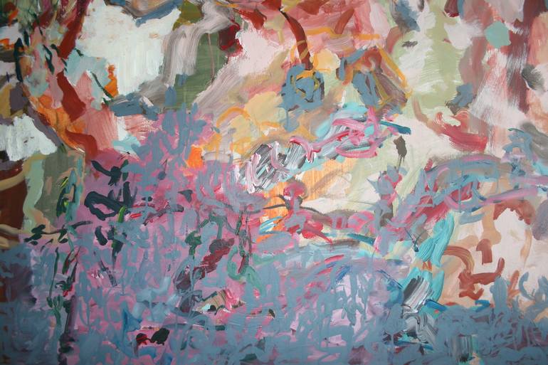 Original Abstract Expressionism Portrait Painting by Maia S Oprea
