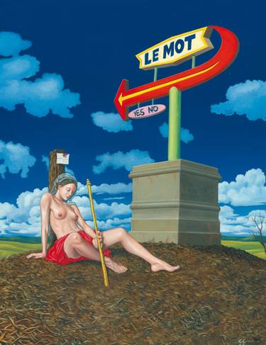 Original Surrealism Erotic Paintings by Giampietro Costa