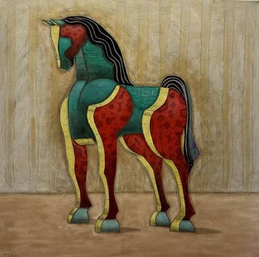 Print of Abstract Horse Paintings by Steve McElroy