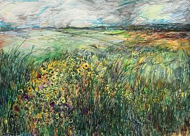 Original Neo-impressionism Landscape Drawing by Began Deari