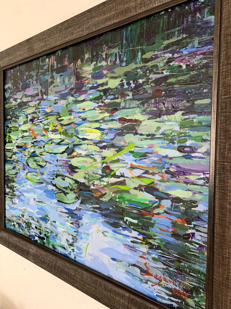 Original Abstract Expressionism Floral Painting by Began Deari