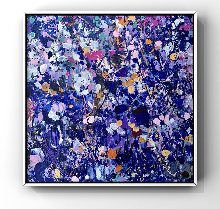 Original Abstract Expressionism Floral Painting by Began Deari