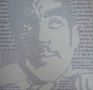 Original Figurative Portrait Collage by Marit Otto