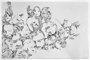 Original Conceptual People Drawings by Marit Otto