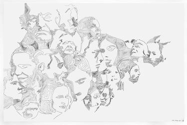 Original Conceptual People Drawings by Marit Otto