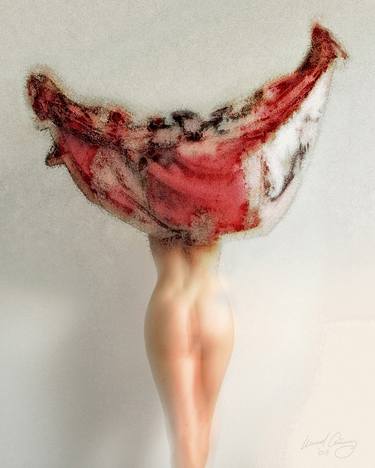 Original Nude Mixed Media by Michael Critchley