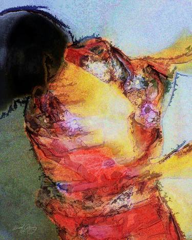 Original Impressionism Nude Mixed Media by Michael Critchley