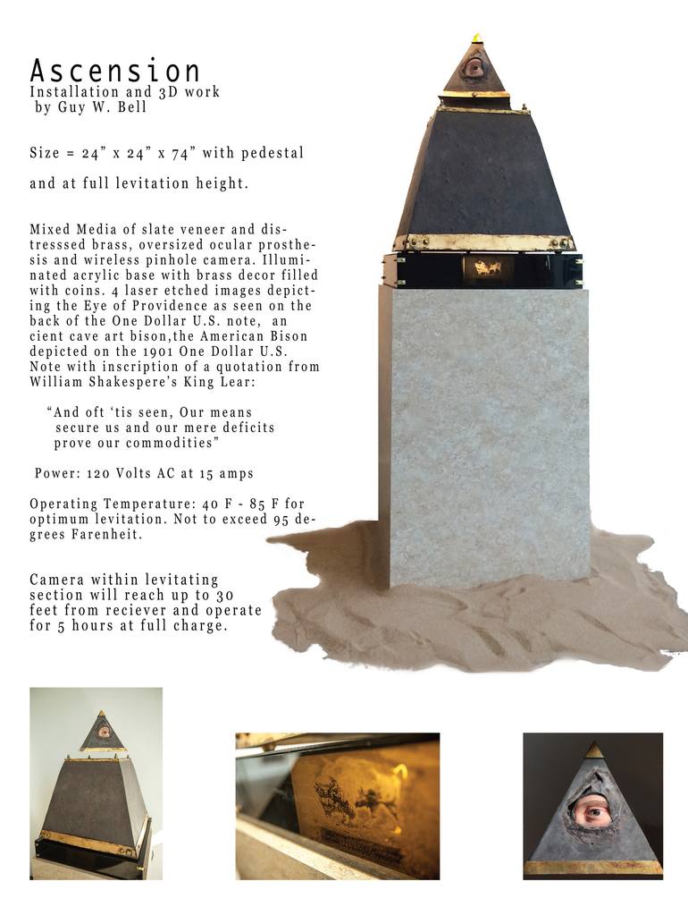 Original Conceptual Pop Culture/Celebrity Sculpture by Guy W Bell
