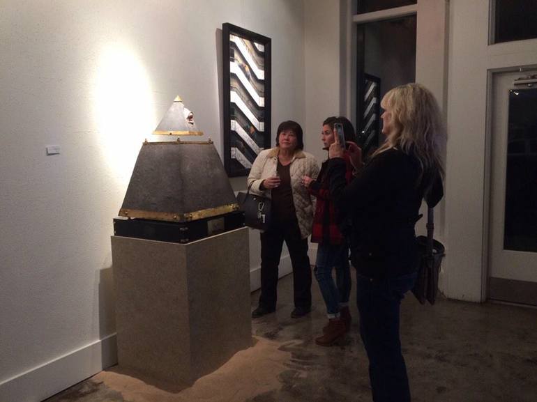 Original Conceptual Pop Culture/Celebrity Sculpture by Guy W Bell