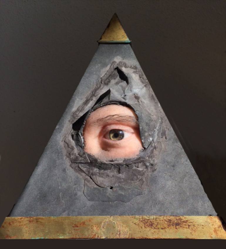 Original Conceptual Pop Culture/Celebrity Sculpture by Guy W Bell