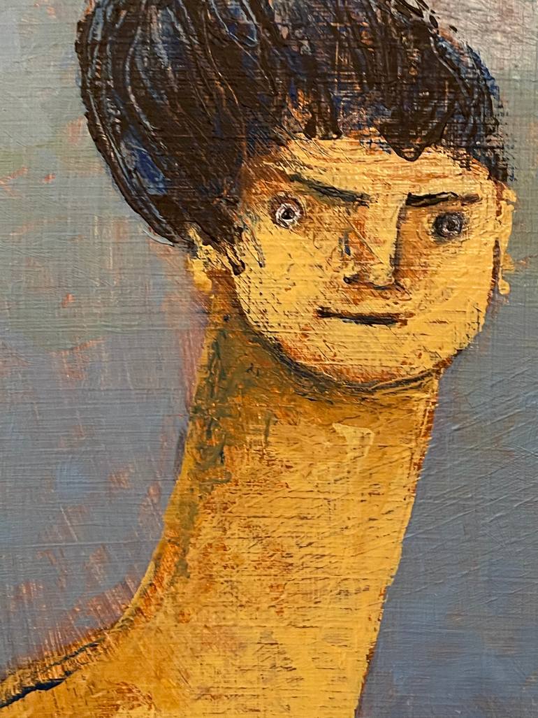 Original Cubism People Painting by Mark Mellon