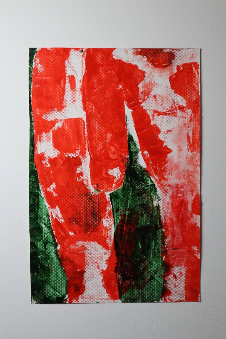 Original Expressionism Erotic Painting by Dzhachkov Dzhachkov