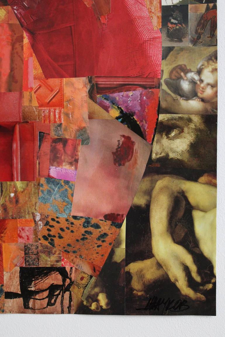 Original Figurative Portrait Collage by DZHACHKOV DZHACHKOV