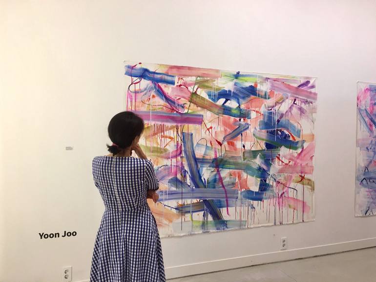 Original Abstract Expressionism Abstract Painting by Yoon Joo