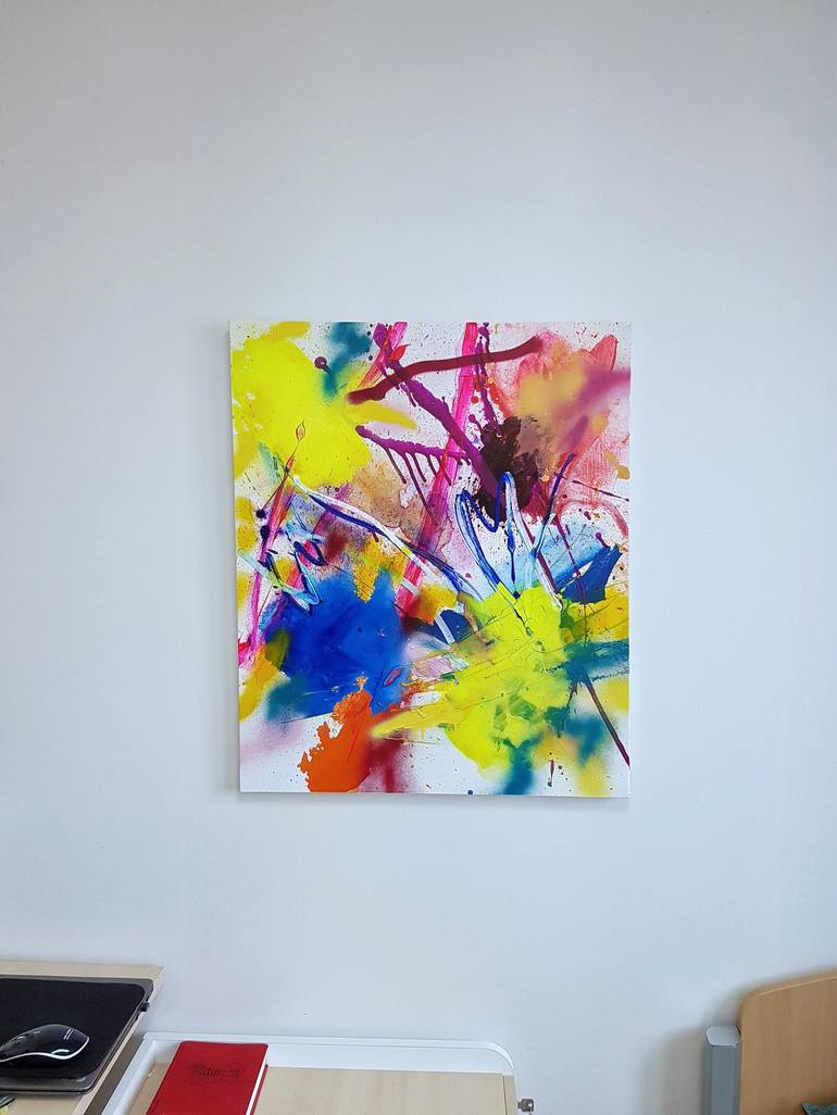 Original Abstract Expressionism Abstract Painting by Yoon Joo