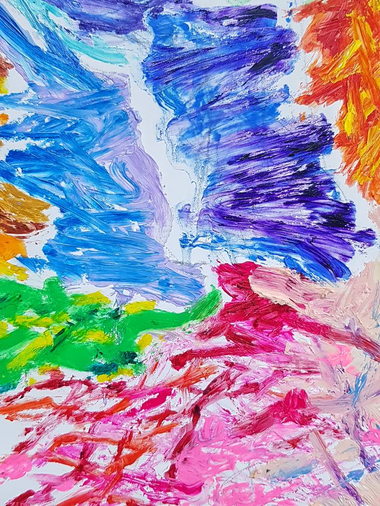 Original Abstract Expressionism Abstract Painting by Yoon Joo