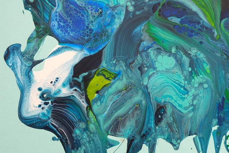 Original Abstract Expressionism Abstract Painting by Behshad Arjomandi