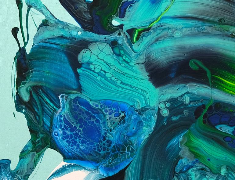 Original Abstract Expressionism Abstract Painting by Behshad Arjomandi