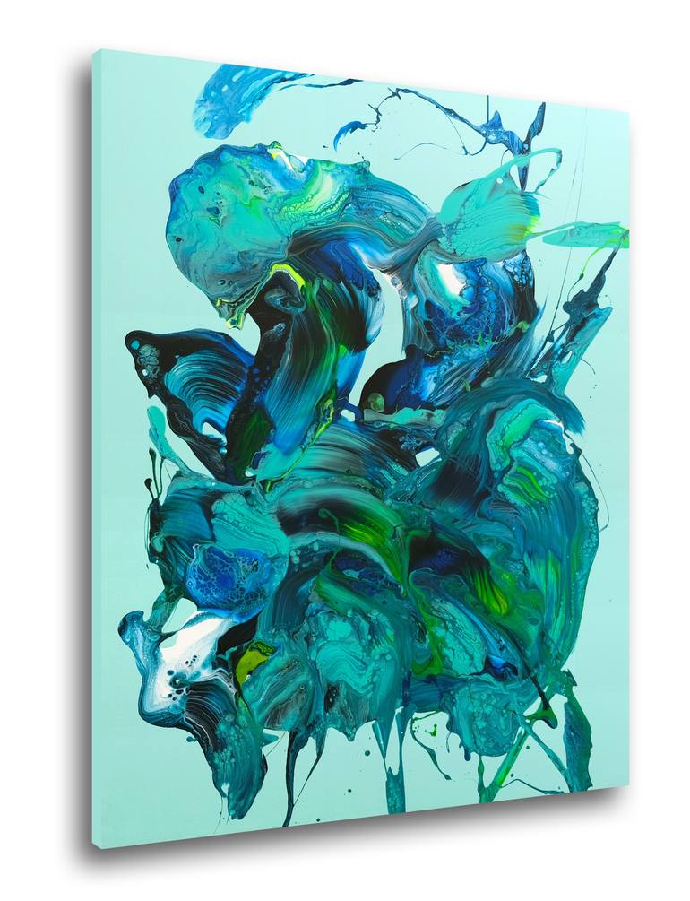 Original Abstract Expressionism Abstract Painting by Behshad Arjomandi