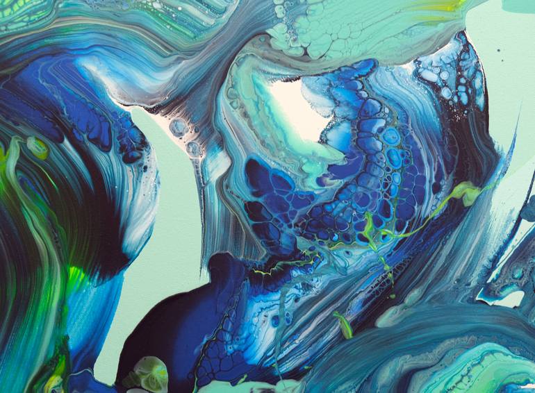 Original Abstract Expressionism Abstract Painting by Behshad Arjomandi
