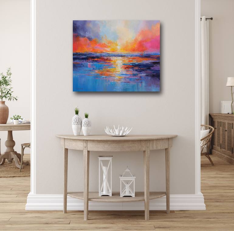 Original Expressionism Seascape Painting by Behshad Arjomandi