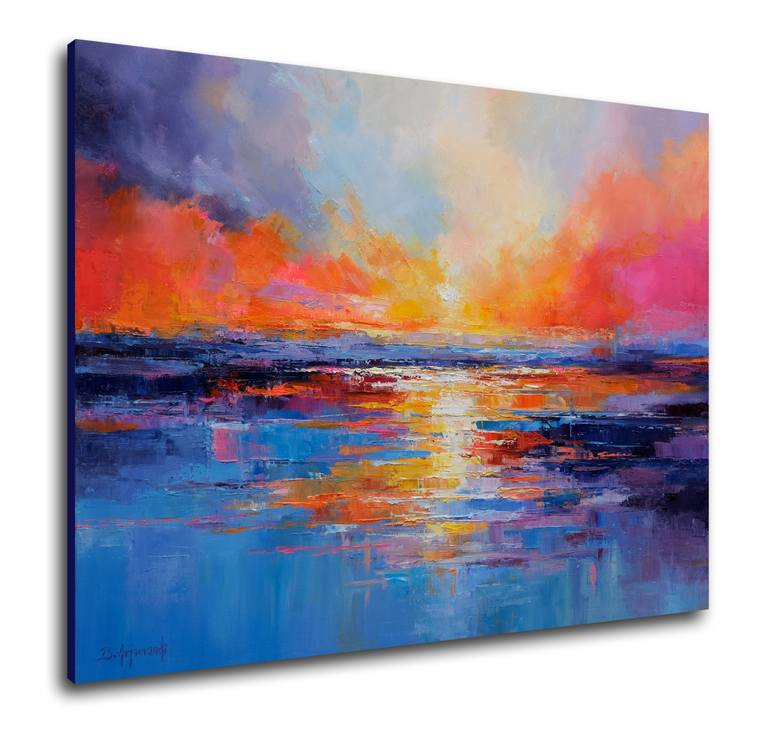 Original Expressionism Seascape Painting by Behshad Arjomandi