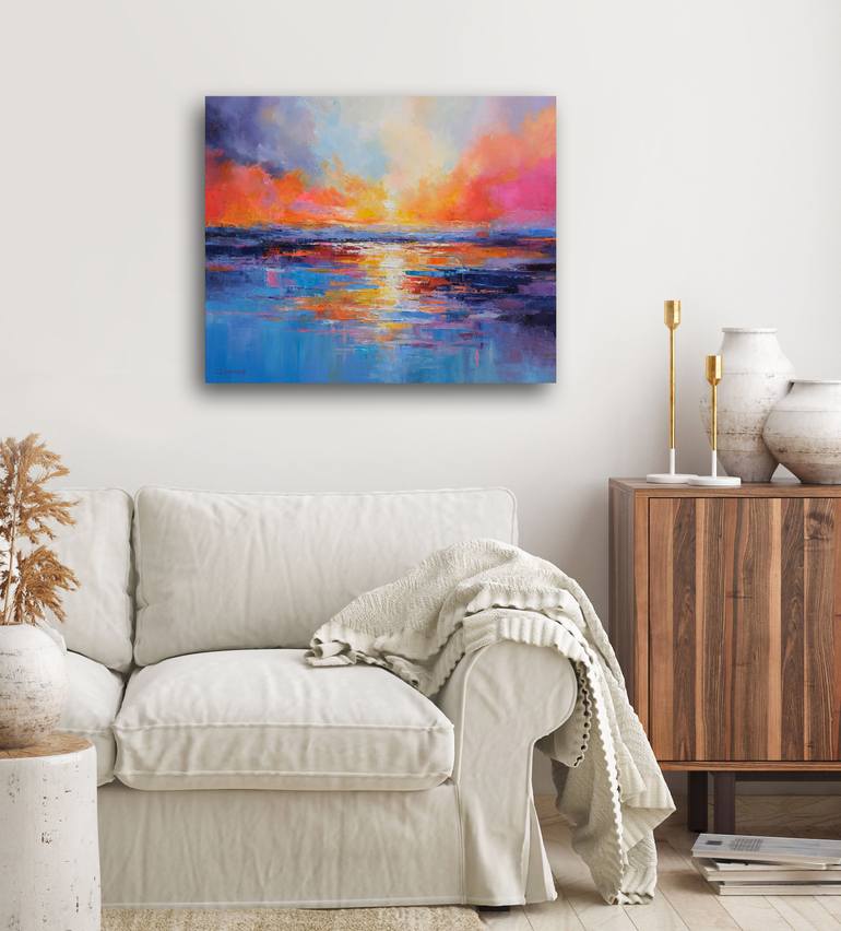 Original Expressionism Seascape Painting by Behshad Arjomandi