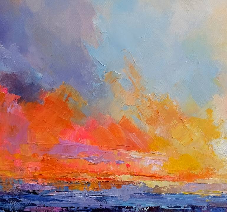 Original Expressionism Seascape Painting by Behshad Arjomandi