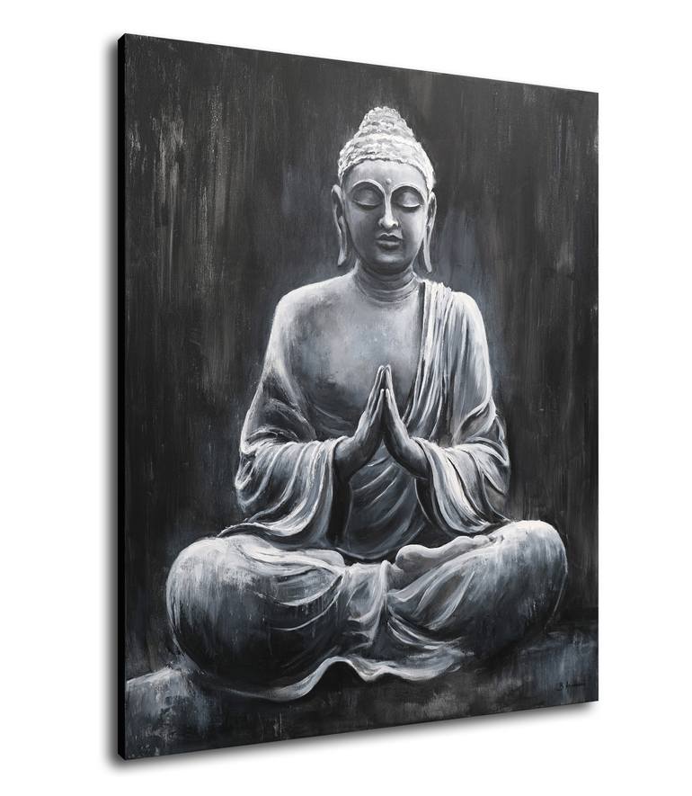 Original Black & White Religion Painting by Behshad Arjomandi