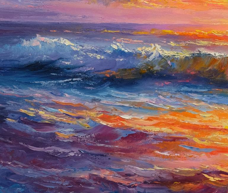 Original Classicism Seascape Painting by Behshad Arjomandi