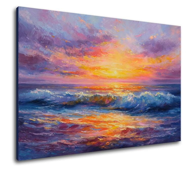 Original Classicism Seascape Painting by Behshad Arjomandi