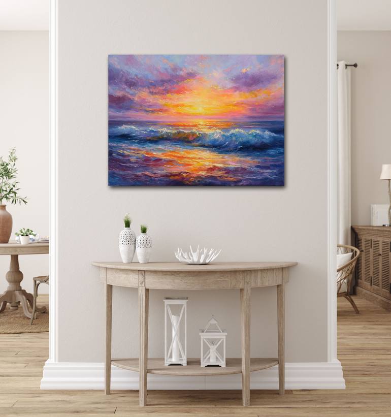 Original Classicism Seascape Painting by Behshad Arjomandi
