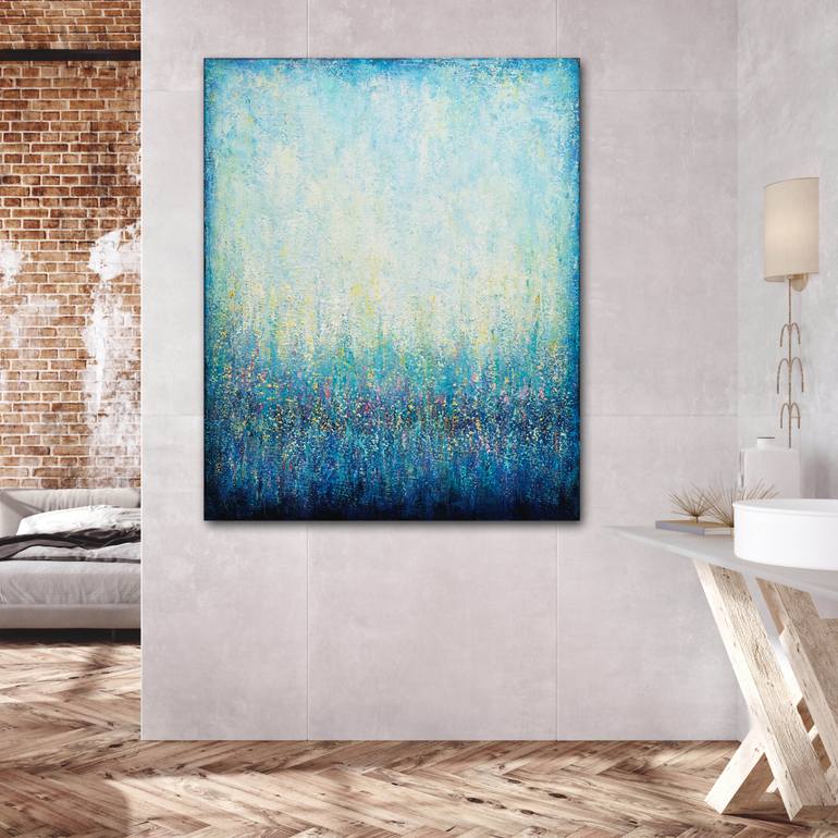 Original Minimalism Abstract Painting by Behshad Arjomandi