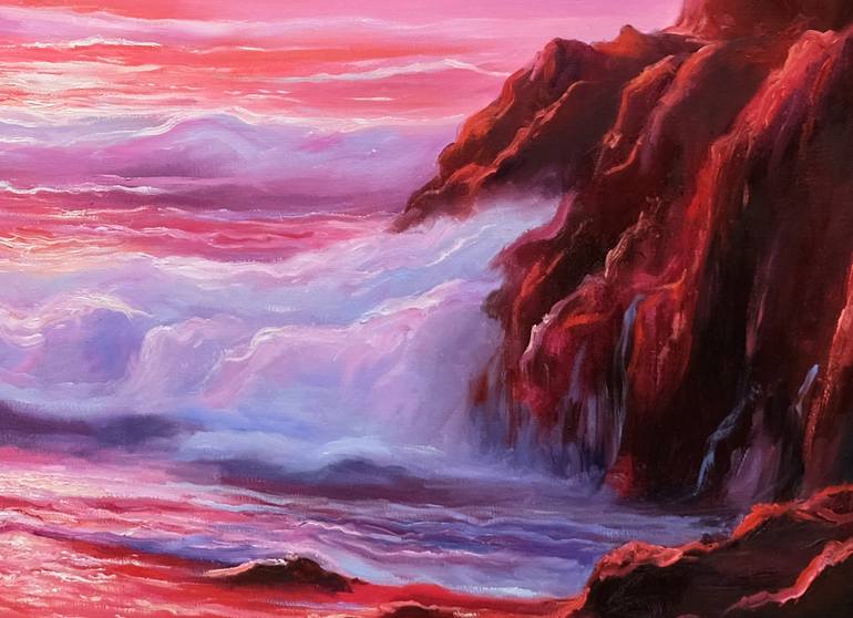 Original Photorealism Landscape Painting by Behshad Arjomandi