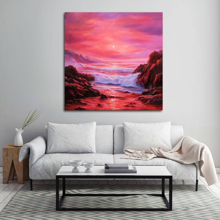 Original Photorealism Landscape Painting by Behshad Arjomandi