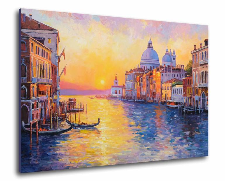 Original Photorealism Cities Painting by Behshad Arjomandi