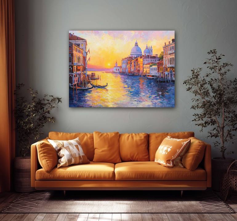 Original Photorealism Cities Painting by Behshad Arjomandi