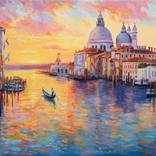 Venice at Sunset Glow by Behshad Arjomandi
