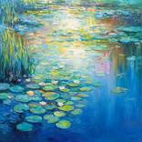 Serene Water Lily Pond by Behshad Arjomandi