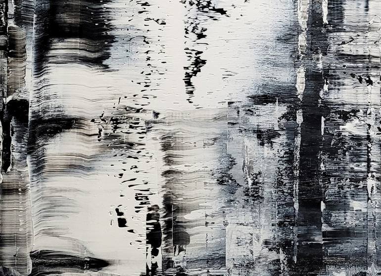 Original Abstract Expressionism Abstract Painting by Behshad Arjomandi