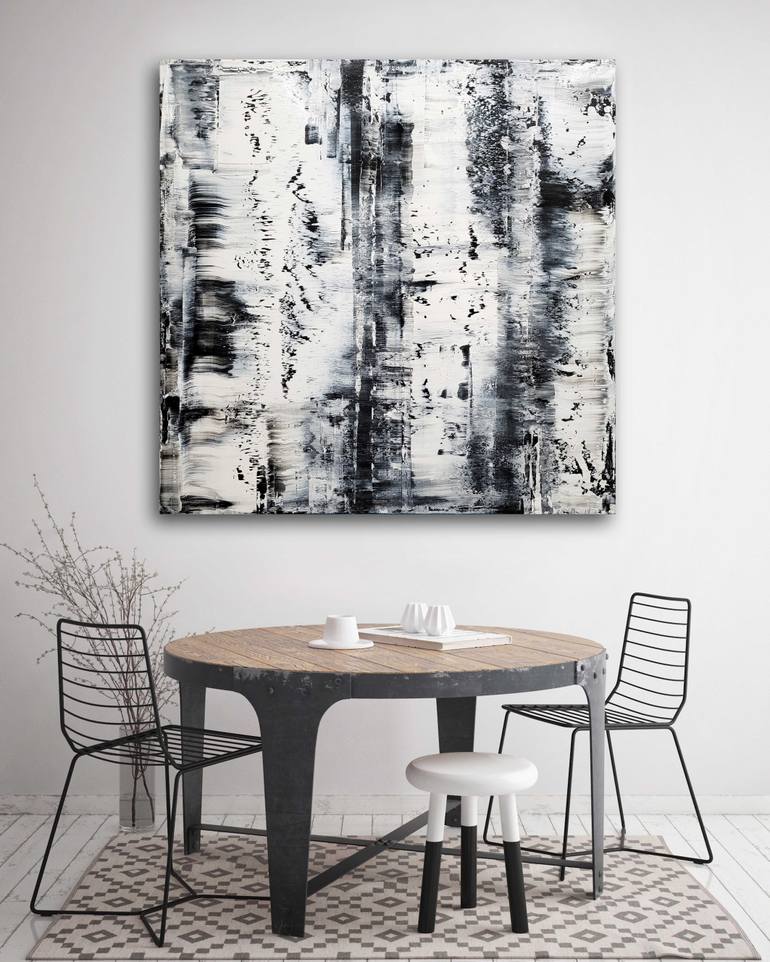 Original Abstract Expressionism Abstract Painting by Behshad Arjomandi
