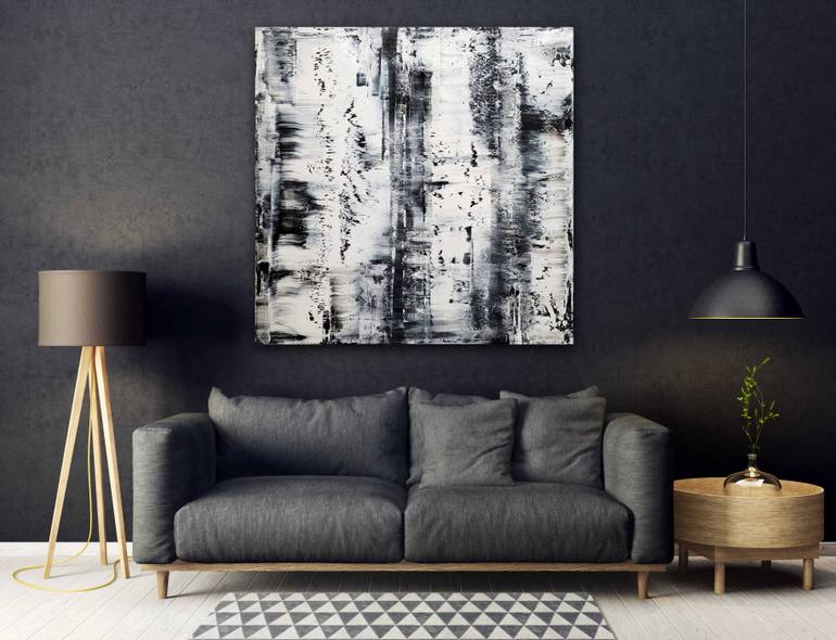 Original Abstract Expressionism Abstract Painting by Behshad Arjomandi