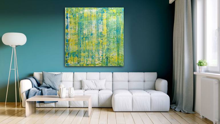 Original Abstract Expressionism Abstract Painting by Behshad Arjomandi