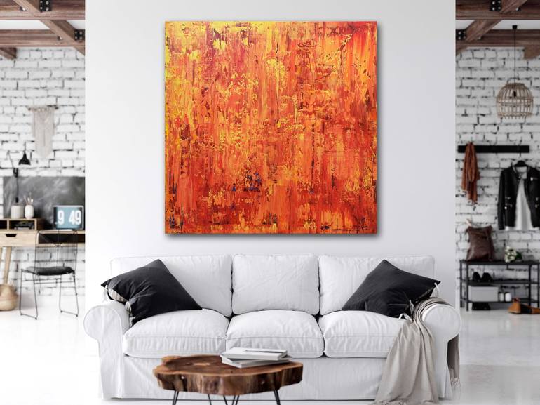 Original Abstract Expressionism Abstract Painting by Behshad Arjomandi