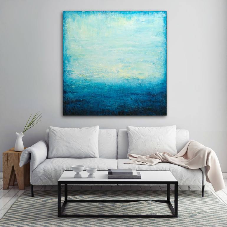 Original Abstract Seascape Painting by Behshad Arjomandi