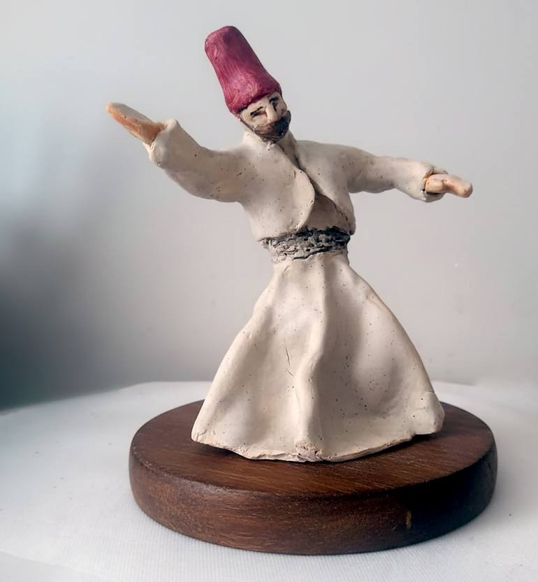 Original Art Deco Religion Sculpture by Faruk Köksal